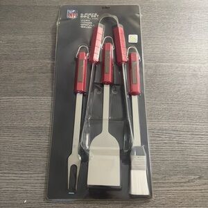 Tampa Bay Buccaneers 4 Pcs BBQ Set Stainless Steel Tailgating NFL Set